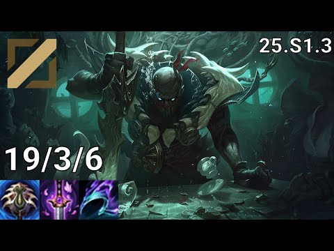 Pyke Mid vs Azir - EUW Master | Patch 25.S1.3