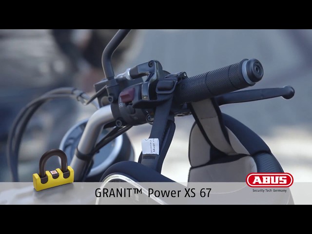 Abus 67/105HB50 Red GRANIT Power XS67 Motorcycle Lock Chain Combo Level 16 2