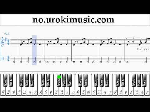 Lær å Spille Piano (høyre hånd) J. Balvin, Willy William - Mi Gente Melodi Trening Del#2 um-i935