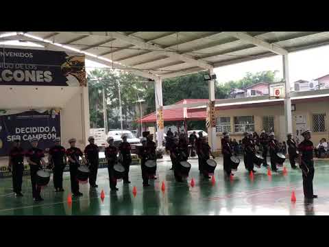 Banda de guerra Ángeles del Colegio Fray Bartolomé de las Casas. 3er Lugar Copa Halcones 2025 