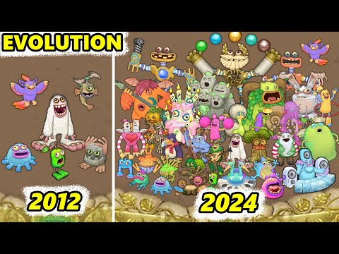 Gold Island Evolution 2012-2025 (My Singing Monsters)