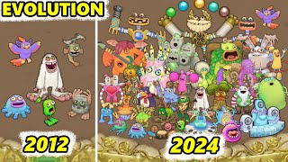 Gold Island Evolution 2012-2024 (My Singing Monsters)