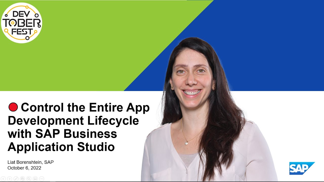 🔴 Control the Entire App Development Lifecycle with SAP Business Application Studio