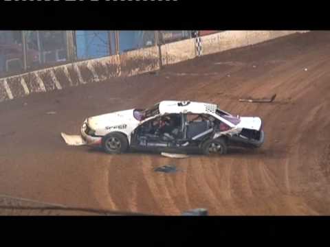 Maryborough Speedway Lee Steffens Rollover 3.5.2009
