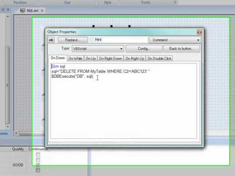 Indusoft Training – SQL Statements