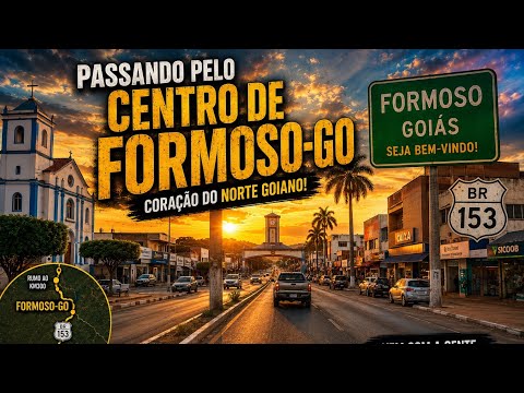 PASSANDO AO CENTRO DE FORMOSO, GOIÁS.
