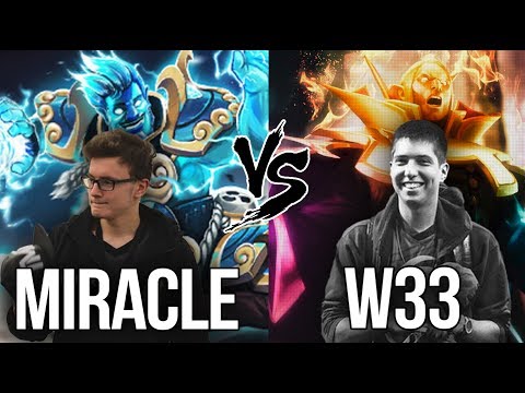 EPIC 1v1 Mid Battle – 9k Miracle [Storm] vs 8k w33 [Invoker] – Dota 2