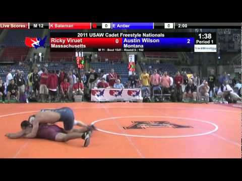 Cadet Freestyle 152 - Austin Wilson (MT) vs. Ricky Viruet (MA)