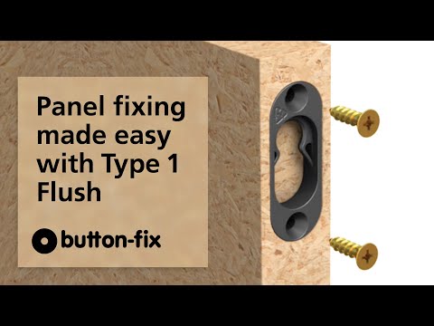 Button Fix Type 1 Flush Bracket Marker Guide Kit Connecting Panel to Panel x20 + 1 Marker Tool