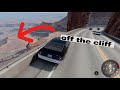 Throwing Cars Of A Cliff In BeamNG