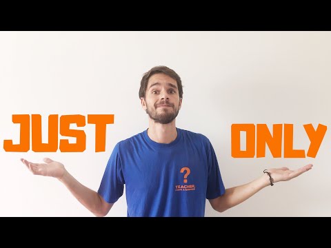 Qual a diferença entre JUST e ONLY? - Aula de Inglês #174