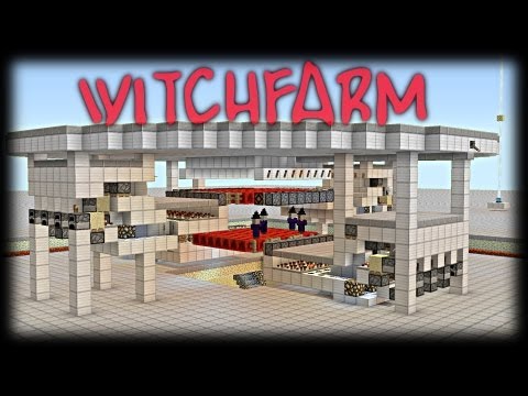 Minecraft Tutorial: How to build an efficient Witch farm (8500 items/hour!!)