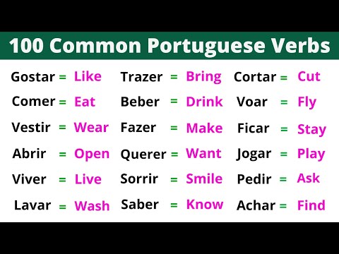 The 100 most common Portuguese Verbs | Brazilian Portuguese