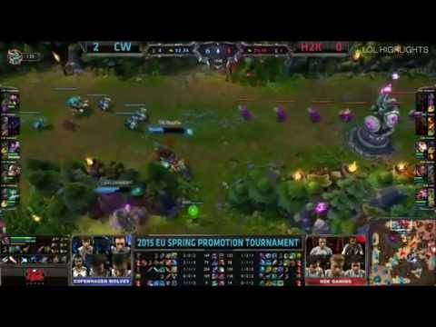 LoL Highlights   Copenhagen Wolves vs H2K Gaming Game 3 S5 EU LCS Spring Promotion Bo5 Highlights CW