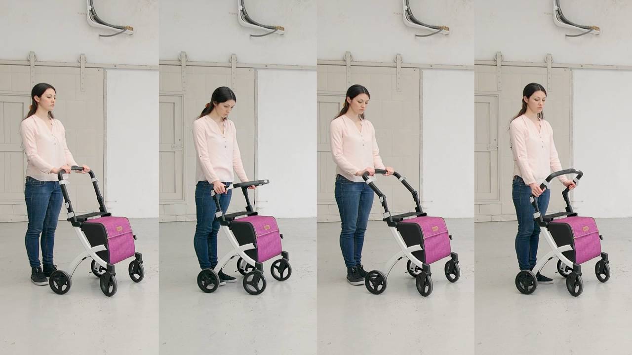 Watch Chariot Course Pour Personnes Agées Now Déambulateur chariot de courses Rollz Flex - Faciliter les courses pour personnes à mobilité réduite