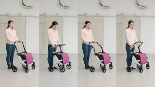 Déambulateur chariot de courses Rollz Flex - Faciliter les courses pour personnes à mobilité réduite