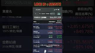 #日本株#株式投資#投資初心者#資産運用#日本企業#上場企業#東証#日経平均#TOPIX#株価チェック#株式情報#投資家#個人投資家#資産アップ