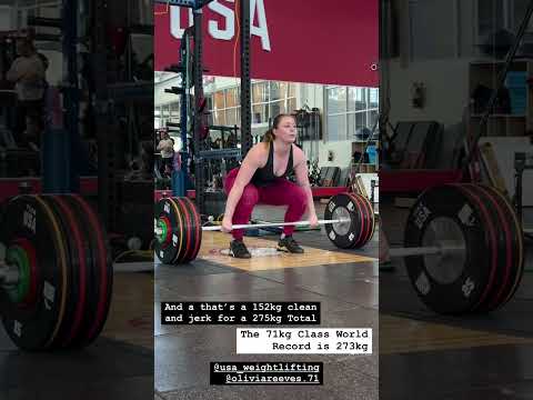 Olivia Reeves Crushes UNOFFICIAL World Record Snatch – 123KG Lift in 71KG Class!
