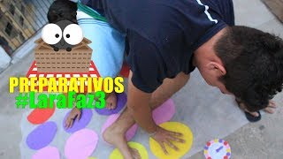 Preparativos #LaraFaz3 - DIY/Como Fazer JOGO TWISTER
