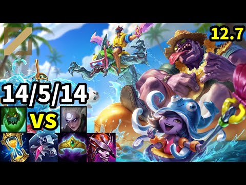 Zac Mid vs Diana - EUW Master | Patch 12.7