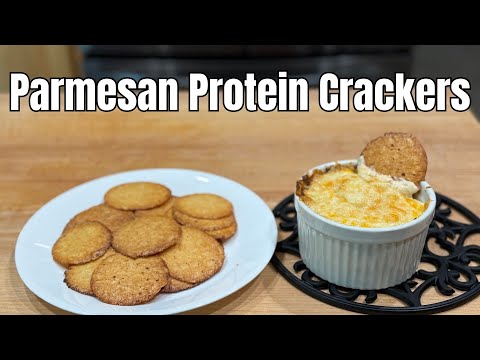 2 Ingredient Parmesan Protein Crackers - Keto and Carnivore Friendly
