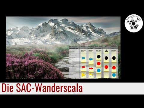 Die SAC-Wanderscala / Schwierigkeitsgrade von Wanderwegen