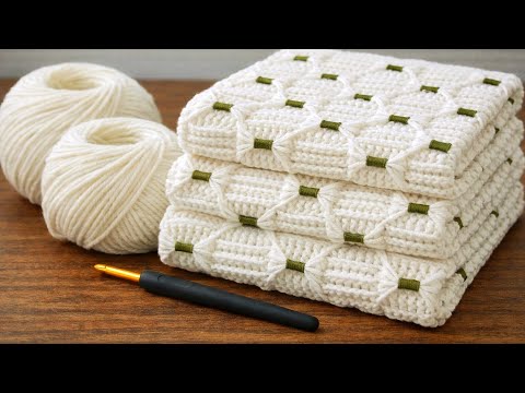 This easy crochet stitch looks expensive! Perfect for blankets, scarves, and cardigans.