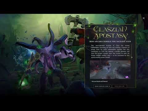 Dota 2 Faceless Void Claszian Apostasy Arcana in-game intro