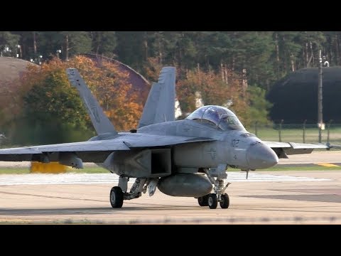USN F-18  Super Hornet Action at RAF Lakenheath