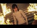 Silent Hill 2 Remake Angela Flaming Staircase Scene