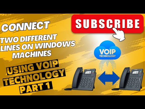 How to connect two different lines using voip method on Windows machines Part 1