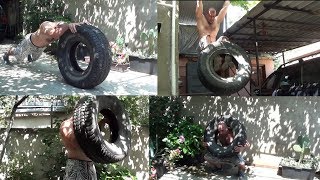 Топ 20 упражнения с покрышкой.Если есть покрышка,то можете воспользоваться этими упражнениями.