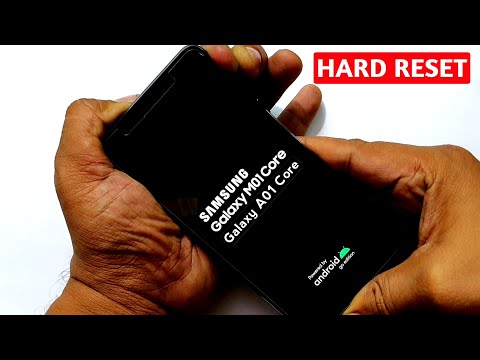 Samsung A01 Core/M01 Core Hard Reset |Pattern Unlock |Factory Reset Easy Trick With Keys