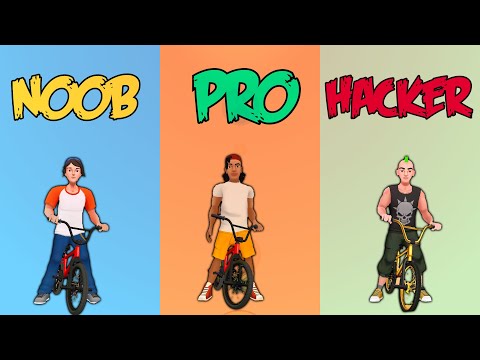 NOOB VS PRO VS HACKER in Max Air BMX  New Game 2020