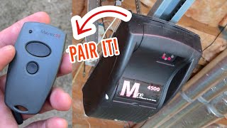 Pair Marantec remote with MLine 4500 garage door opener // how to
