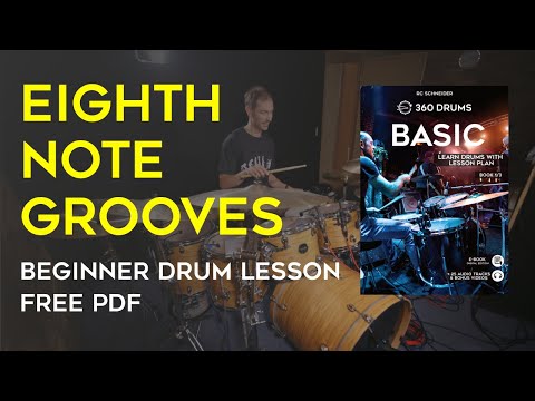 BASIC Rock & Pop Grooves 1 - Eighth Note Grooves (free drum lesson with pdf)