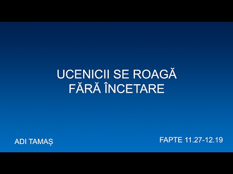 Adrian Tamas | UCENICII SE ROAGĂ FĂRĂ ÎNCETARE