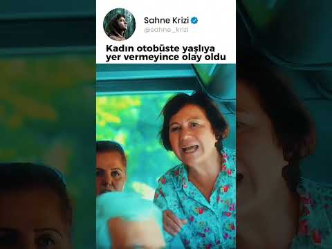 Yaşlıya yer verilmeyince otobüste olay çıktı