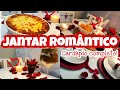 JANTAR COMPLETO ROMÂNTICO PARA O DIA DOS NAMORADOS EM CASA DECORAÇÃO LINDA