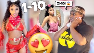 MY OVERPROTECTIVE MOM RATES MY SPICY HALLOWEEN COSTUMES FROM 1-10 | Fashion Nova