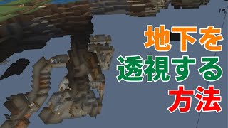 【マイクラ統合版1.17】地下を透視する方法！
