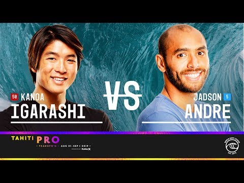 Kanoa Igarashi vs. Jadson Andre - Round of 32, Heat 1 - Tahiti Pro Teahupo'o 2019