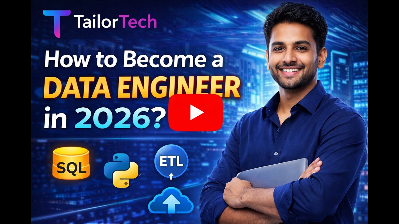 Data Engineering Roadmap 2026 | Skills, Tools & Career Guide | TailorTech