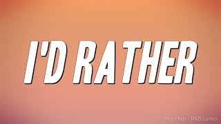 Luther Vandross - I&#39;d Rather (Lyrics)