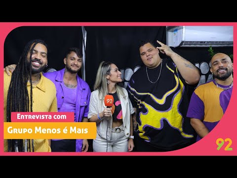 ENTREVISTA COM GRUPO MENOS É MAIS | 6 ANOS RÁDIO 92 | RÁDIO 92