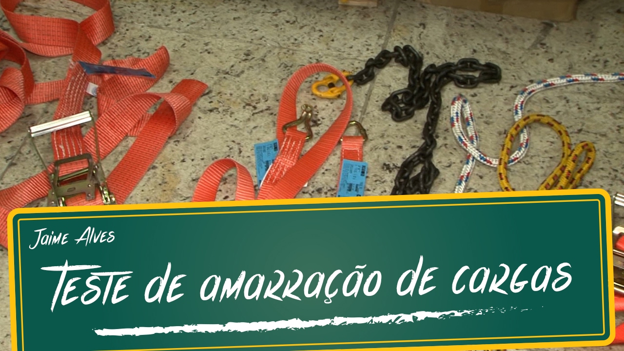 Teste de amarração de cargas