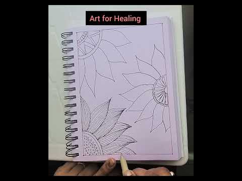 pen&Zen:Doodle for Healing;#11#doodle #doodleflowers#positivevibes #mindconcentration#mentalhealth