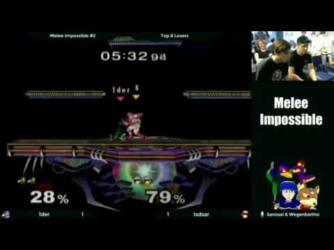 Melee Impossible #2 | Losers Quarters | 1der (Fox, Falco) vs. Isdsar (C. Falcon)