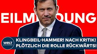 DEUTSCHLAND: "Das mache ich nicht!" Klingbeil-Hammer! Nach Kritik! Plö