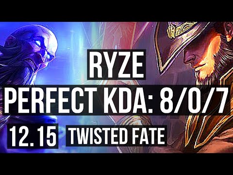 RYZE vs TWISTED FATE (MID) | 8/0/7, Legendary | EUW Diamond | 12.15
